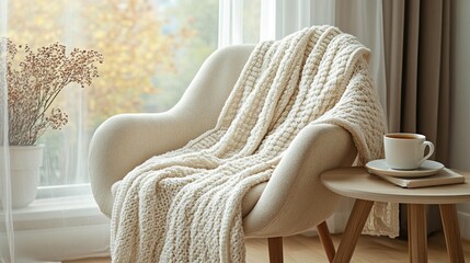 Cozy Autumn Chairside Scene