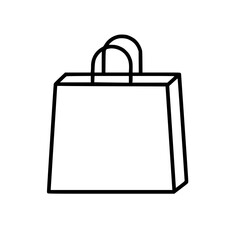 black bag isolated on white background