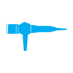 endoscope blue icon