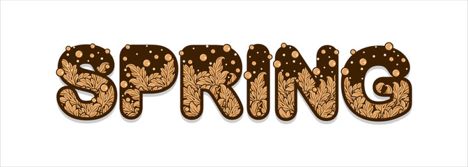 SPRING typography art design illustration