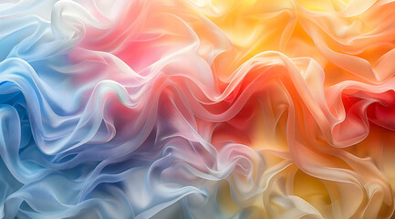 Obraz premium Colorful Fabric Texture With Gradient Colors