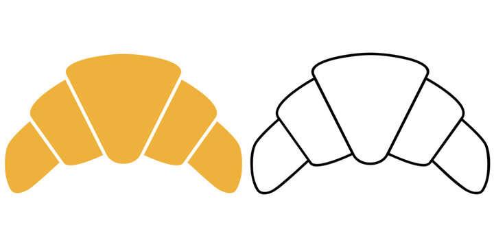 French Croissant - Color & Outline