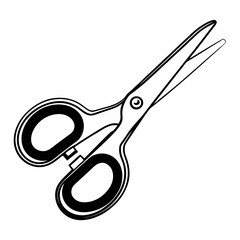 Pair of Scissors Black Vector