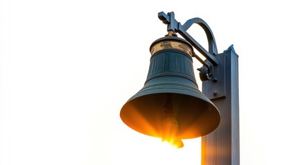 University Bell Tower at Sunrise with Vibrant Background