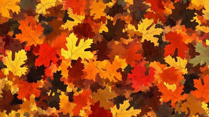 Autumn leaves background texture.