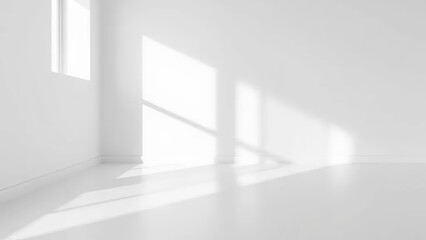 Fototapeta premium black and white photograph of a minimalist interior scene