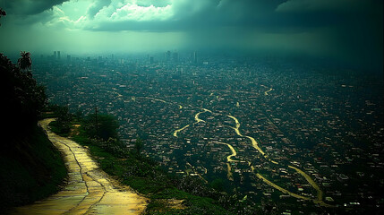 Cityscape from High Ground