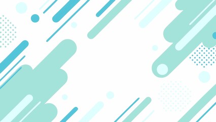 Abstract Geometric Background Pastel Teal and White Design