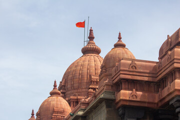 View of the Vivekananda Rock Memorial which is a monument and popular tourist attraction in...