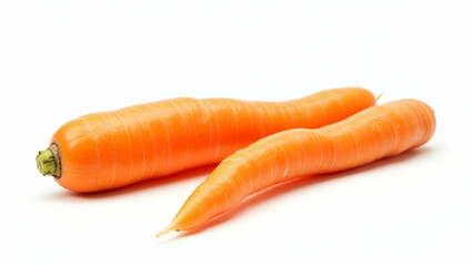 Fresh Carrot Vegetable Isolated on Transparent Background - Perfect for Food and Plant Concepts with Ample Empty Space for Your Creative Needs in Stock Photography