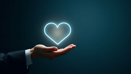 Empathy and Trust: Holographic Symbol in Minimalist Vector Design