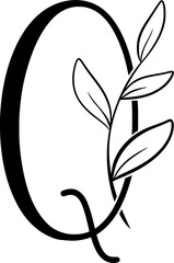 Letter Flower Q