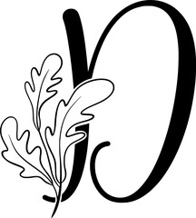 Letter Flower D