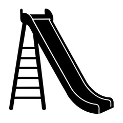 Indoor Kids Slide black Silhouette