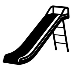 Indoor Kids Slide black Silhouette