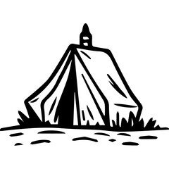 camping tent illustration