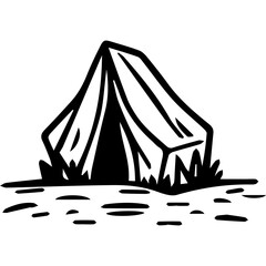 vector illustration of a tent