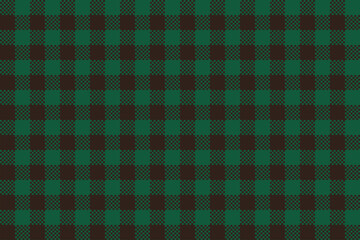 Green and brown checkered seamless pattern