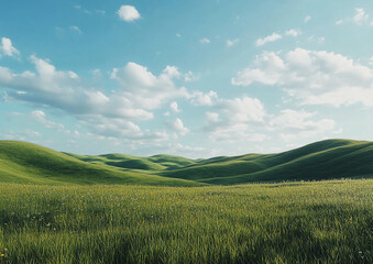 Obraz premium Blue sky and white clouds