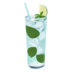 Mojito Espanol - A refreshing cocktail made with rum, lime, mint, and soda water, served in a tall glass