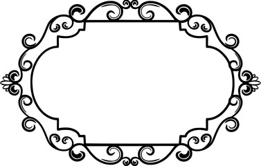 Ornament Wedding Frame