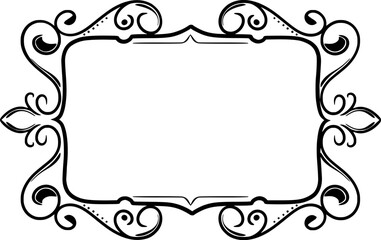 Ornament Wedding Frame