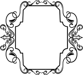 Ornament Wedding Frame