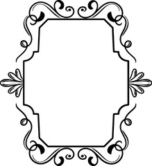 Ornament Wedding Frame