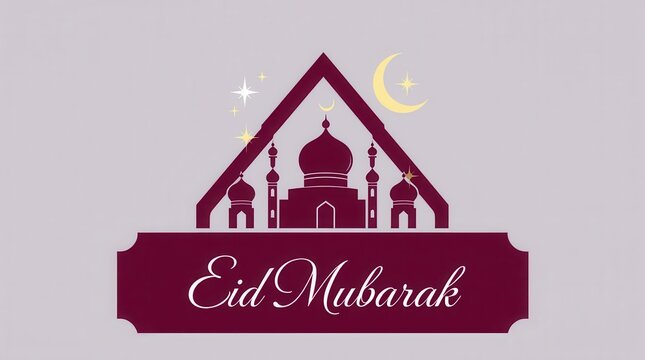 "Eid al-Fitr Celebration with Stunning Sunset & Crescent Moon"
