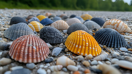 Seashells on the beach
