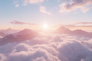 Fototapeta premium Blue sky and white clouds