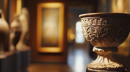 Ancient Artifact Showcased in Timeless Elegance, Reflecting Cultural Heritage and Historical Significance