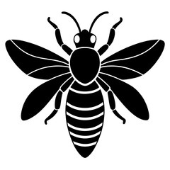 Bee Silhouette Vector