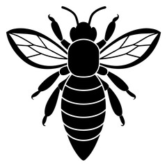Bee Silhouette Vector