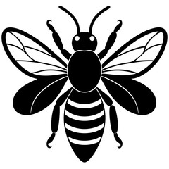 Bee Silhouette Vector