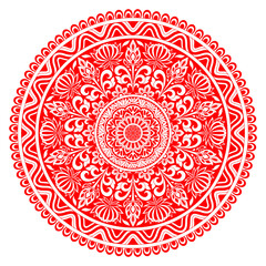 ornamental round ornament,circle, red round, round flower