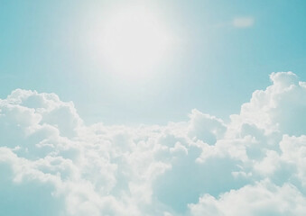 Blue sky and white clouds