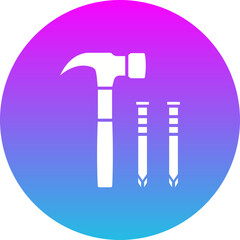 Hammer and nail Icon