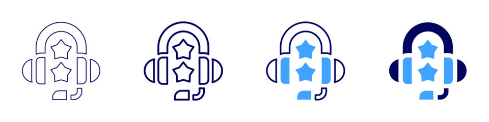 Feedback allocation​ icon in 4 different styles. Thin Line, Line, Bold Line, Duotone. Duotone style. Editable stroke