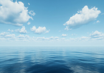 Obraz premium Blue sky and white clouds