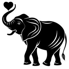 Elephant Silhouette Vector