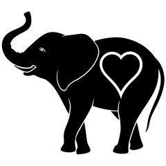 Elephant Silhouette Vector