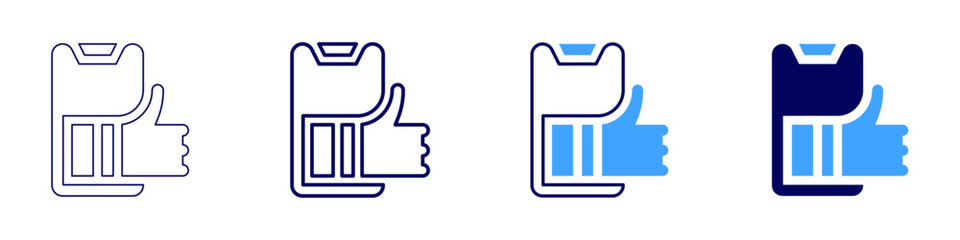 Feedback focus​ icon in 4 different styles. Thin Line, Line, Bold Line, Duotone. Duotone style. Editable stroke