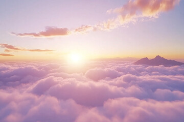 Obraz premium Blue sky and white clouds