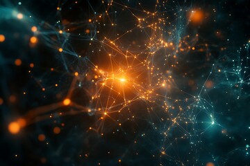 Abstract Network Design, Futuristic Technology