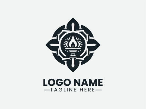 Catus Patha Nyepi Intersection Logo Design,  Traditional Catus Patha Nyepi Logo