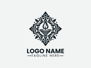 Catus Patha Nyepi Intersection Logo Design,  Traditional Catus Patha Nyepi Logo