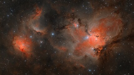 A Stunning Celestial Nebula Formation In Outer Space Displayed Clearly