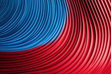 Abstract Geometric Design with Red and Blue Colors