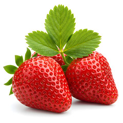strawberry isolated on white background